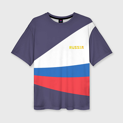Женская футболка оверсайз Токио 2021 Форма России / 3D-принт – фото 1