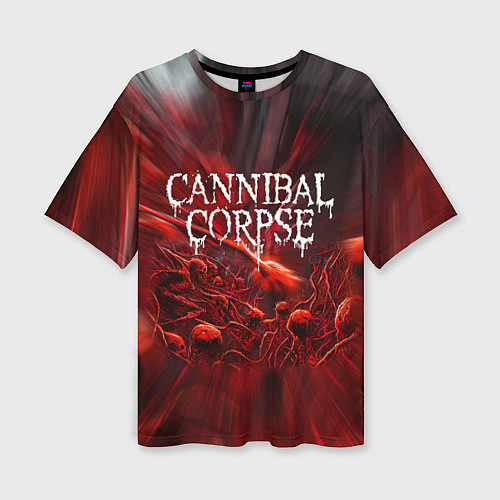 Женская футболка оверсайз Blood Cannibal Corpse Труп Каннибала Z / 3D-принт – фото 1