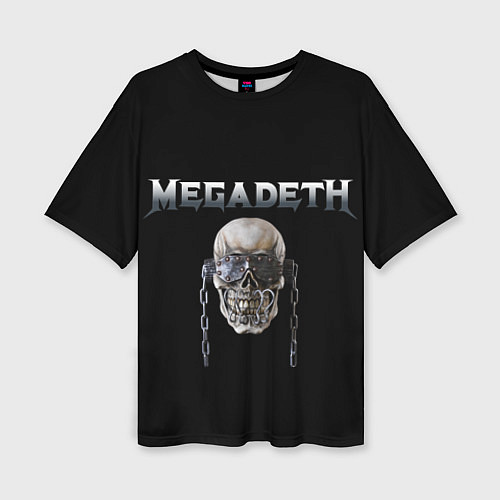 Женская футболка оверсайз Megadeth / 3D-принт – фото 1