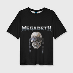 Женская футболка оверсайз Megadeth