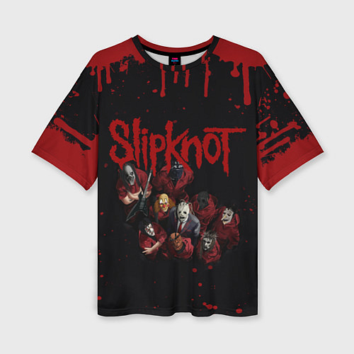 Женская футболка оверсайз SLIPKNOT СЛИПКНОТ Z / 3D-принт – фото 1