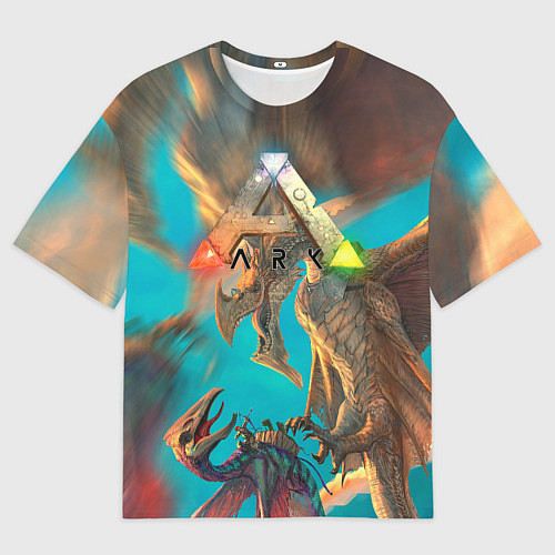 Женская футболка оверсайз Ark Survival АРК СУРВИВАЛ Z / 3D-принт – фото 1