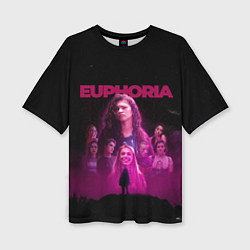Женская футболка оверсайз Euphoria team
