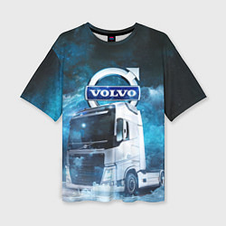 Женская футболка оверсайз Volvo truck