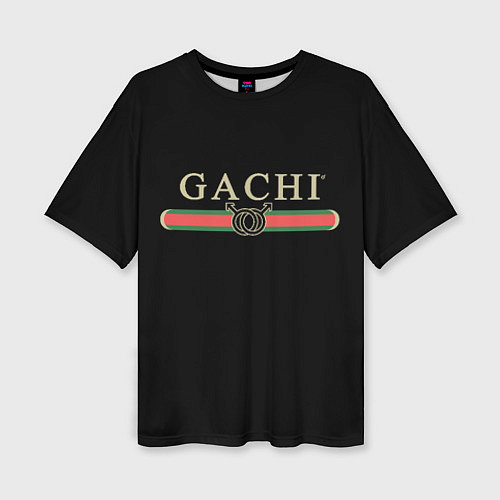 Женская футболка оверсайз GACHI B 3D / 3D-принт – фото 1