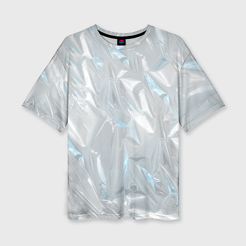 Женская футболка оверсайз Голографическая текстура / 3D-принт – фото 1