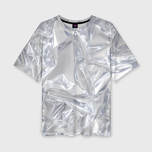 Женская футболка оверсайз Голографичная фольга / 3D-принт – фото 1