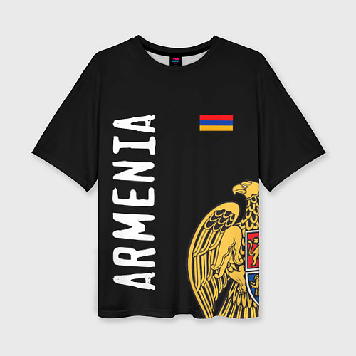 Женская футболка оверсайз ARMENIA / 3D-принт – фото 1