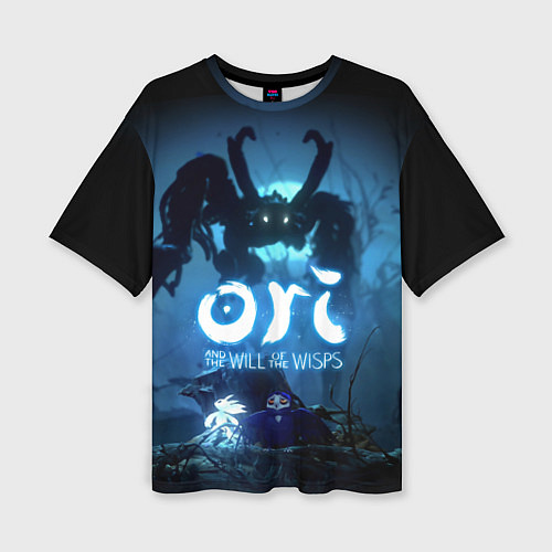 Женская футболка оверсайз Крик, Ори и Ку / 3D-принт – фото 1