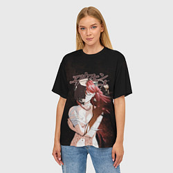 Футболка оверсайз женская Люси Эльфийская песнь, цвет: 3D-принт — фото 2