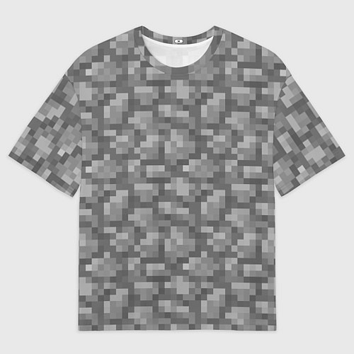 Женская футболка оверсайз Булыжник / 3D-принт – фото 1