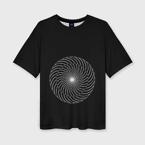 Женская футболка оверсайз Абстрактный Круг / 3D-принт – фото 1
