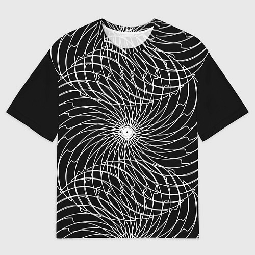 Женская футболка оверсайз Абстракция Вихря / 3D-принт – фото 1