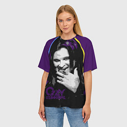 Футболка оверсайз женская Ozzy Osbourne, Оззи Осборн, цвет: 3D-принт — фото 2