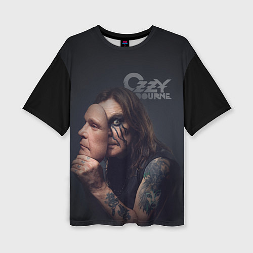 Женская футболка оверсайз Ozzy Osbourne / 3D-принт – фото 1