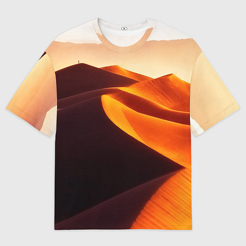 Женская футболка оверсайз Пустыня дюна барханы / 3D-принт – фото 1