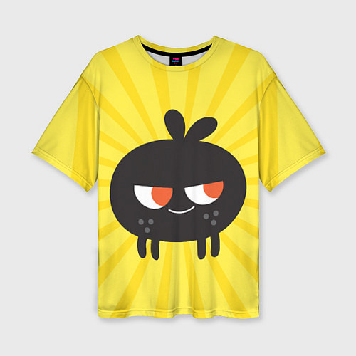 Женская футболка оверсайз Toca Boca Yellow / 3D-принт – фото 1
