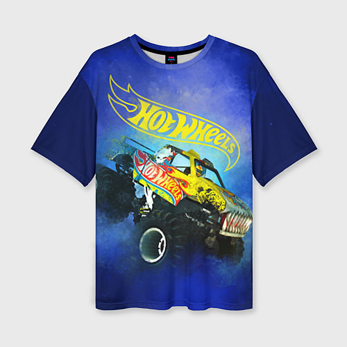 Женская футболка оверсайз Hot Wheels Хот Вилс / 3D-принт – фото 1