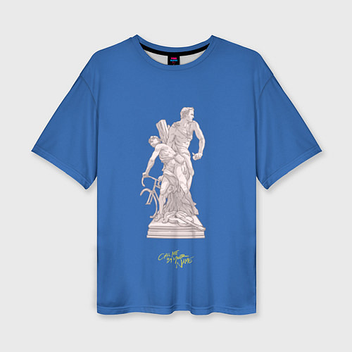 Женская футболка оверсайз CMbYN скульптура Тимоти Шаламе Арми Хаммер / 3D-принт – фото 1