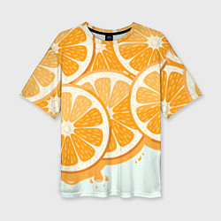 Женская футболка оверсайз АПЕЛЬСИН ORANGE