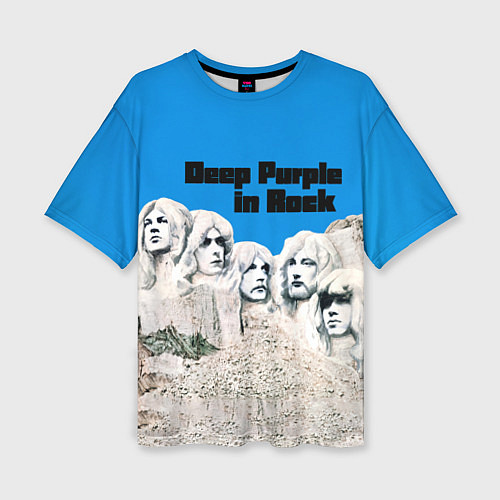 Женская футболка оверсайз Deep Purple in Rock / 3D-принт – фото 1