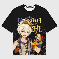 Женская футболка оверсайз Беннет Genshin Impact