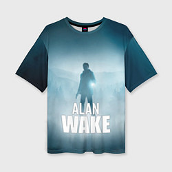 Женская футболка оверсайз Alan Wake Video Game Art