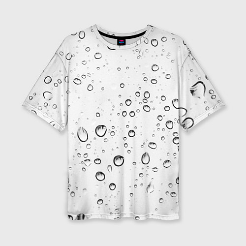 Женская футболка оверсайз Утренний дождь / 3D-принт – фото 1