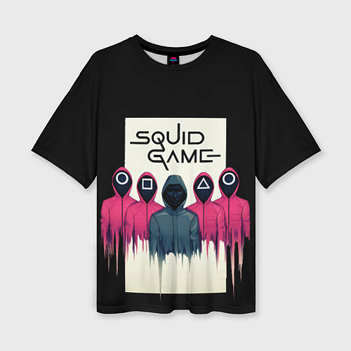 Женская футболка оверсайз Squid Game: Отряд стражей / 3D-принт – фото 1
