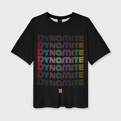 Женская футболка оверсайз DYNAMITE BTS