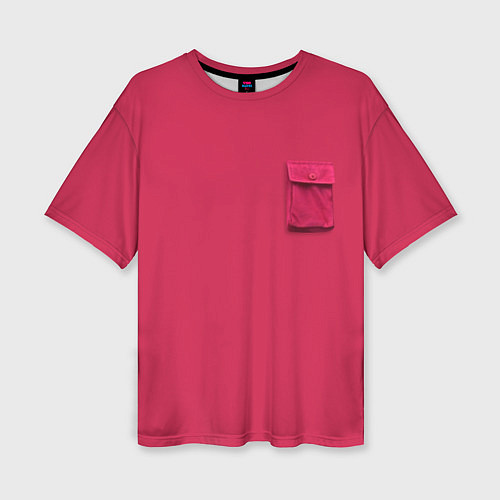Женская футболка оверсайз Карман / 3D-принт – фото 1