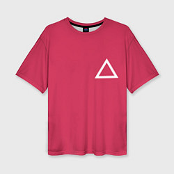 Женская футболка оверсайз Треугольник