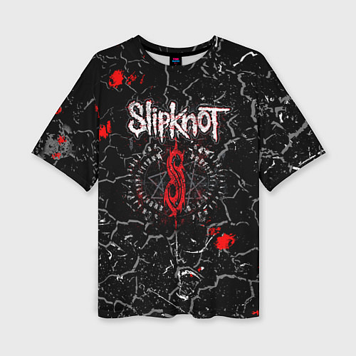 Женская футболка оверсайз Slipknot Rock Слипкнот Музыка Рок Гранж / 3D-принт – фото 1