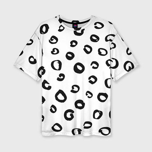 Женская футболка оверсайз Леопардовый окрас / 3D-принт – фото 1