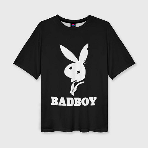 Женская футболка оверсайз BAD BOY секси / 3D-принт – фото 1