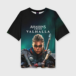 Женская футболка оверсайз Assassins Creed, Valhalla