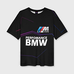 Женская футболка оверсайз BMW фанат