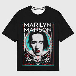 Футболка оверсайз женская Marilyn Manson - We are chaos, цвет: 3D-принт