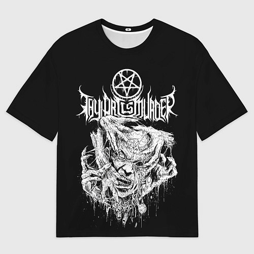 Женская футболка оверсайз Thy Art Is Murder - Hate / 3D-принт – фото 1