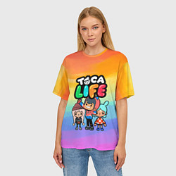 Футболка оверсайз женская Рита Зик Тока Бока, цвет: 3D-принт — фото 2