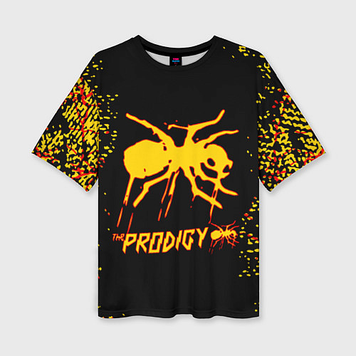 Женская футболка оверсайз The Prodigy логотип / 3D-принт – фото 1