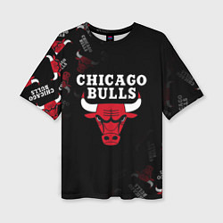 Женская футболка оверсайз ЧИКАГО БУЛЛС БЫКИ CHICAGO BULLS