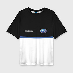 Женская футболка оверсайз Subaru Два цвета