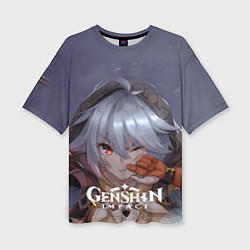 Женская футболка оверсайз Genshin Impact: Razor Genshin