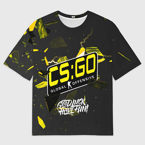 Женская футболка оверсайз Новая эра CS:GO / 3D-принт – фото 1