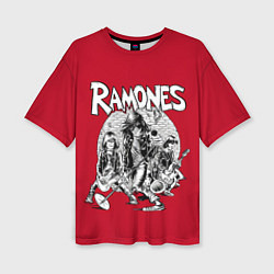 Женская футболка оверсайз BW Ramones