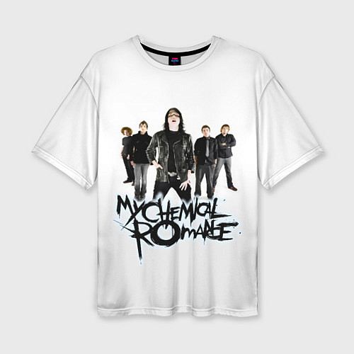 Женская футболка оверсайз Участники группы My Chemical Romance / 3D-принт – фото 1