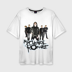Женская футболка оверсайз Участники группы My Chemical Romance