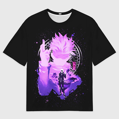 Женская футболка оверсайз Магическая битва: Сатору Годжо / 3D-принт – фото 1