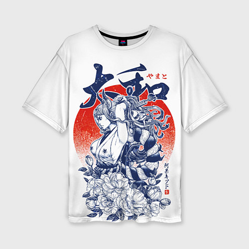 Женская футболка оверсайз Ямато девушка самурай Ван Пис / 3D-принт – фото 1